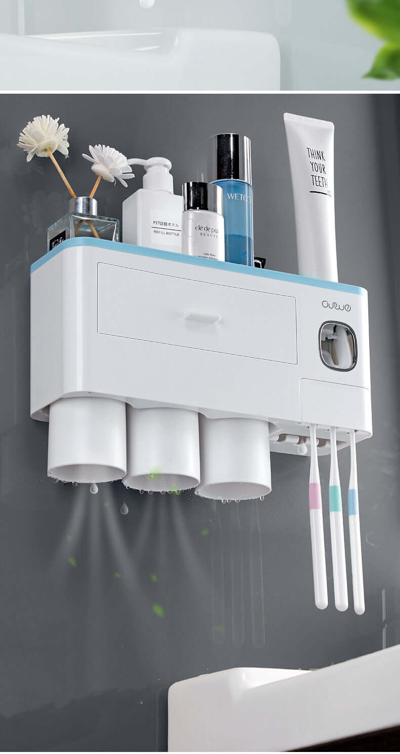 Toothbrush Rack Brush Bathroom Punch-Free Magnetic Toothbrush Holder | Phonax Services