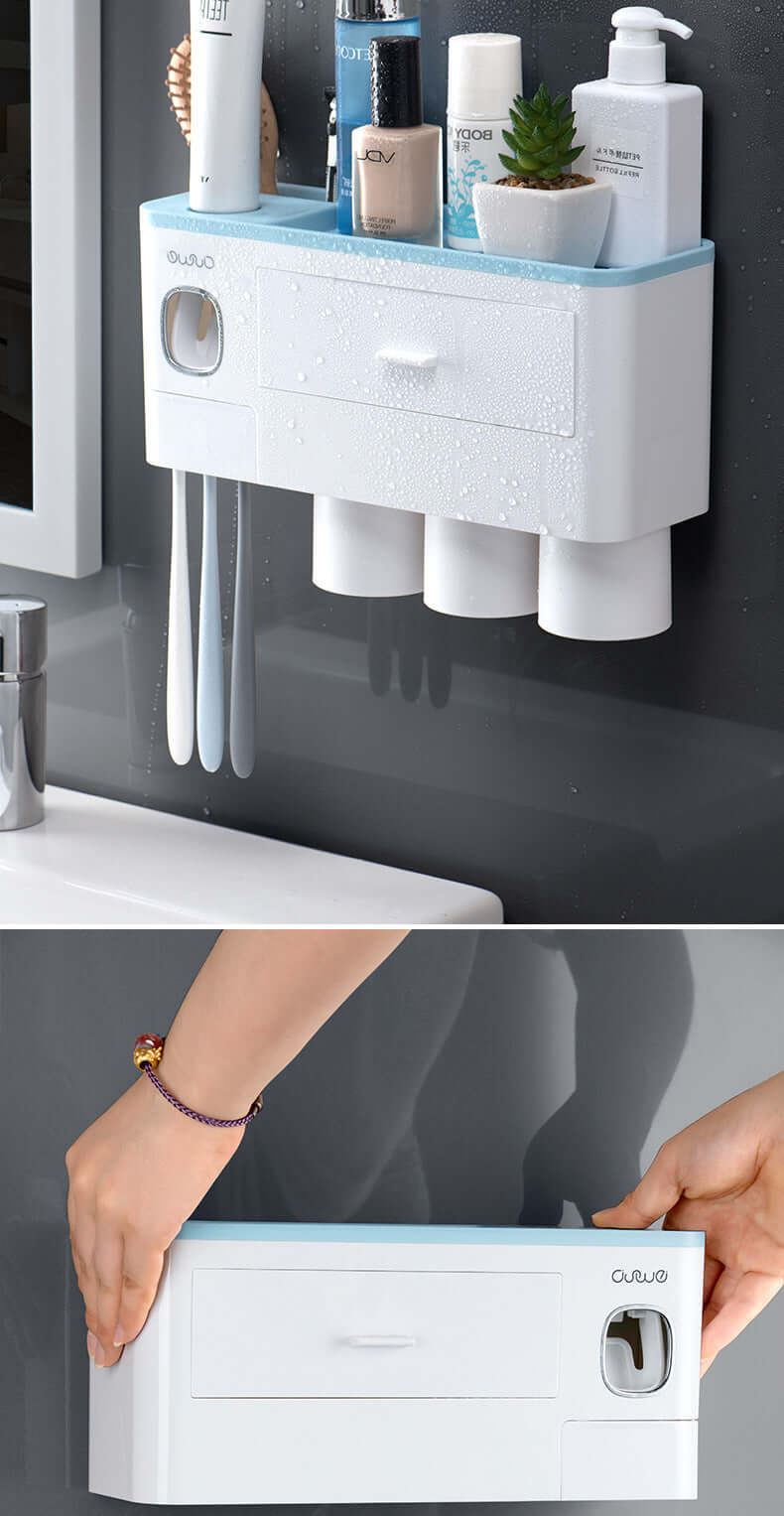 Toothbrush Rack Brush Bathroom Punch-Free Magnetic Toothbrush Holder | Phonax Services
