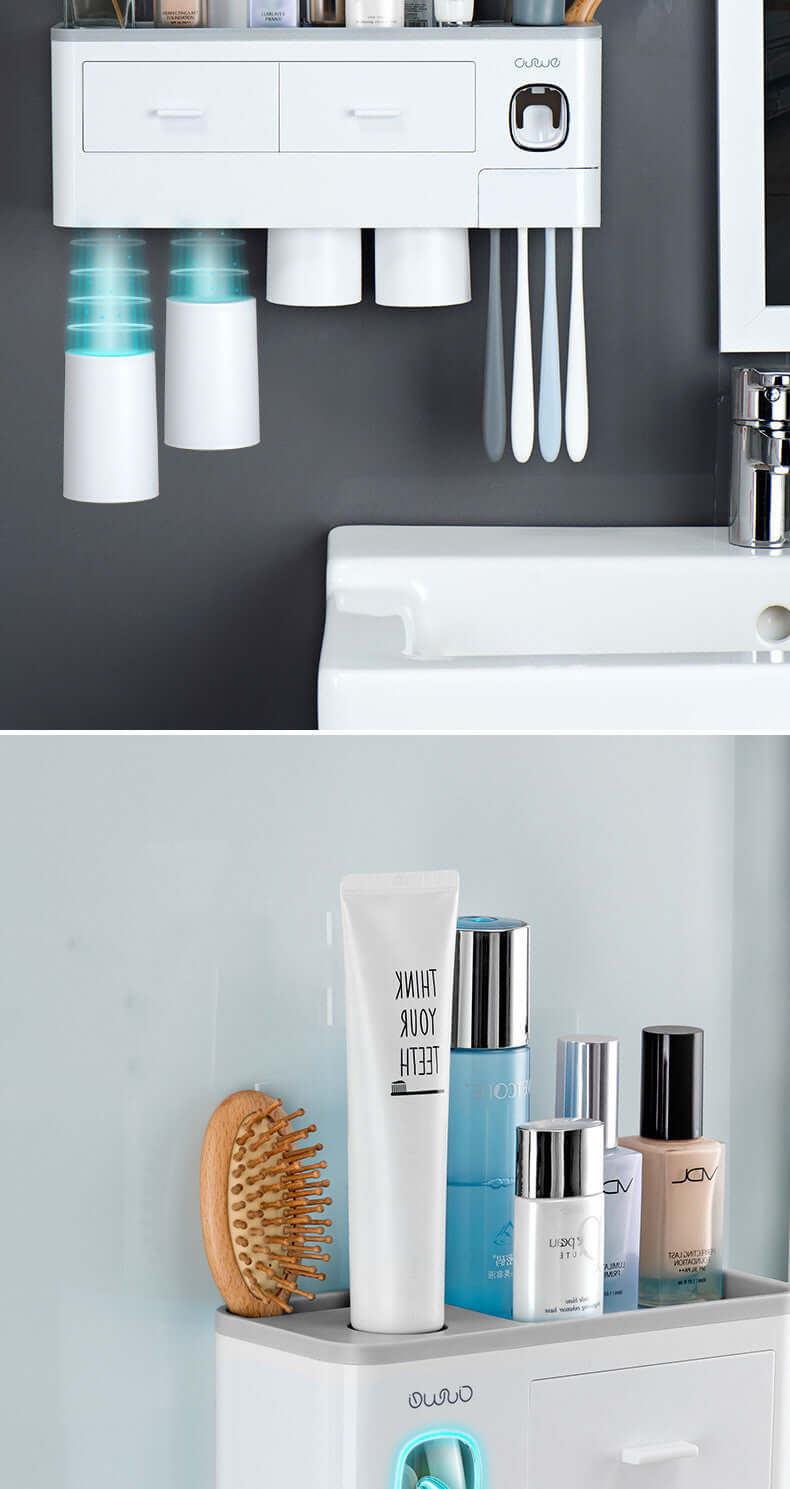 Toothbrush Rack Brush Bathroom Punch-Free Magnetic Toothbrush Holder | Phonax Services