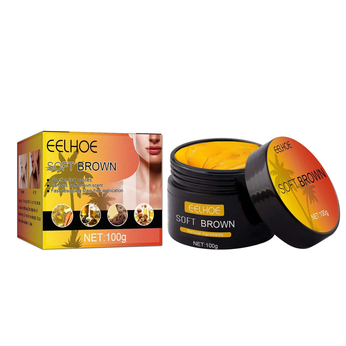 EELHOE Soft Brown Body Tanning Cream – Deep Hydration and Natural Glow | Phonax Services