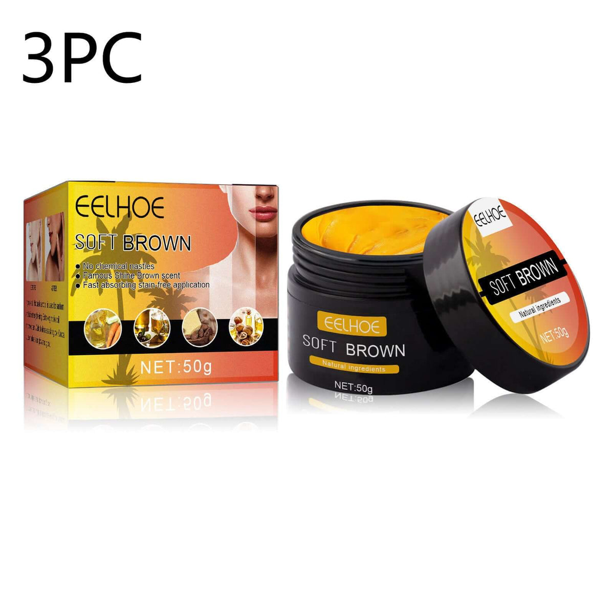 EELHOE Soft Brown Body Tanning Cream – Deep Hydration and Natural Glow | Phonax Services
