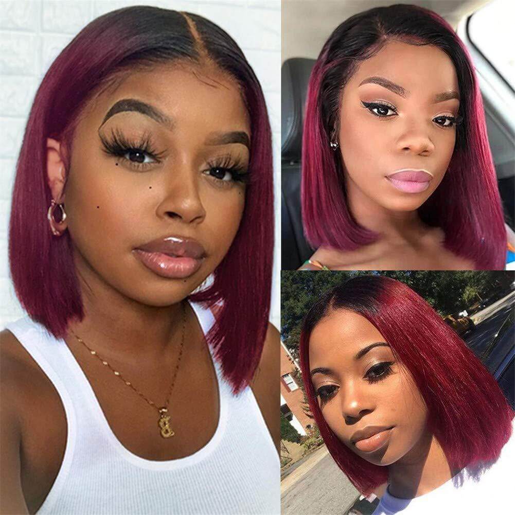 Short Bob Wig with Center Part – Mid-Length Synthetic Hair for Women | Natural Look, Heat-Resistant | Free US Shipping | Phonax Services