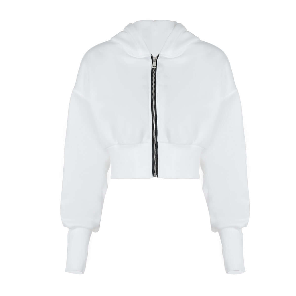 Fashionista Women's Zipper Hooded Cardigan – Trendy Exposed Navel Design | Phonax Services