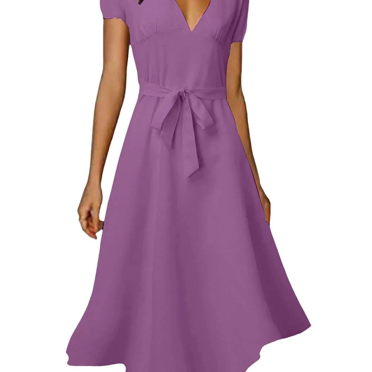 Fashionista V-neck Dress – Slim-fit Floral Design | Phonax Services