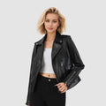 Urban Chic Women's Leather Short Coat – Stylish and Versatile Design | Phonax Services
