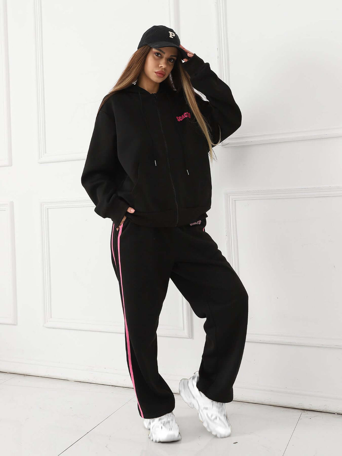 Scatco Women's Long Sleeved Hoodie Set – Comfortable and Stylish Loungewear | Phonax Services