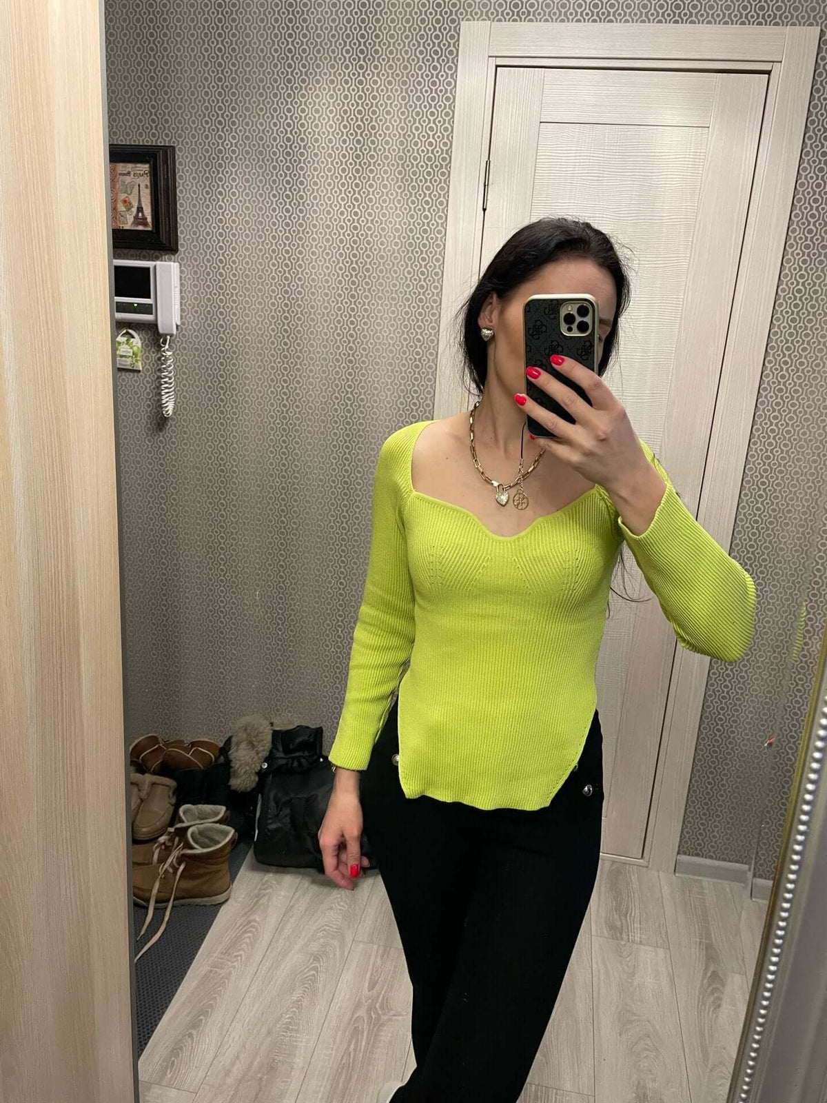 YourBrand Women's Off-Neck Pullover Long Sleeve Sweater – Stylish Versatile Design | Phonax Services