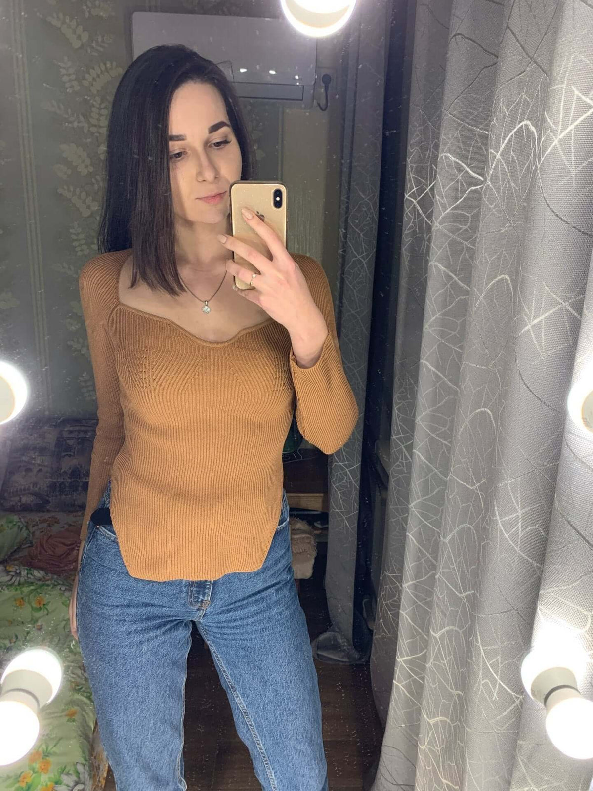 YourBrand Women's Off-Neck Pullover Long Sleeve Sweater – Stylish Versatile Design | Phonax Services