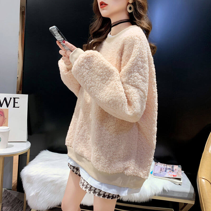 Fashionista Plus Size Faux Layered Sweater – Cozy Loose Fit for Effortless Style | Phonax Services