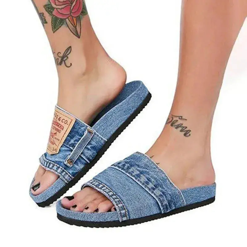 DenimDream Women's Summer Sandals – All-Day Comfort and Stylish Design | Phonax Services