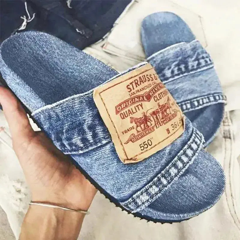 DenimDream Women's Summer Sandals – All-Day Comfort and Stylish Design | Phonax Services