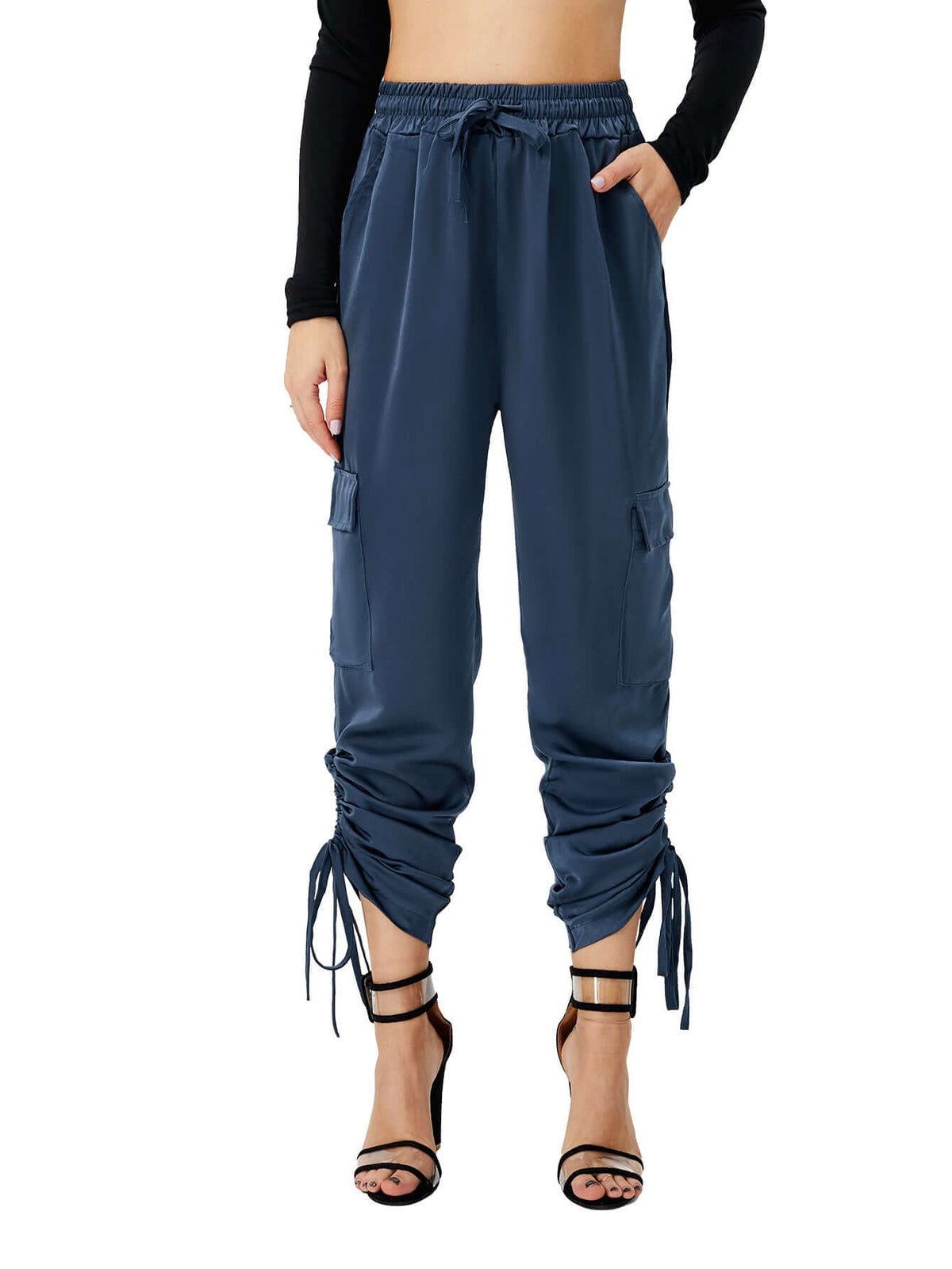Satin Luxe Women's Jogger Pants – Silky Soft Comfort and Style | Phonax Services