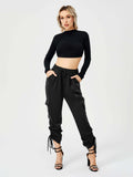 Satin Luxe Women's Jogger Pants – Silky Soft Comfort and Style | Phonax Services