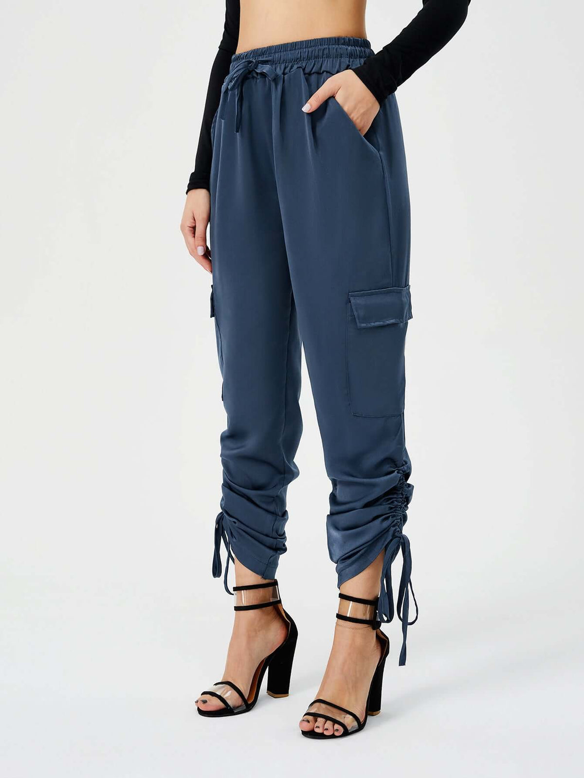 Satin Luxe Women's Jogger Pants – Silky Soft Comfort and Style | Phonax Services