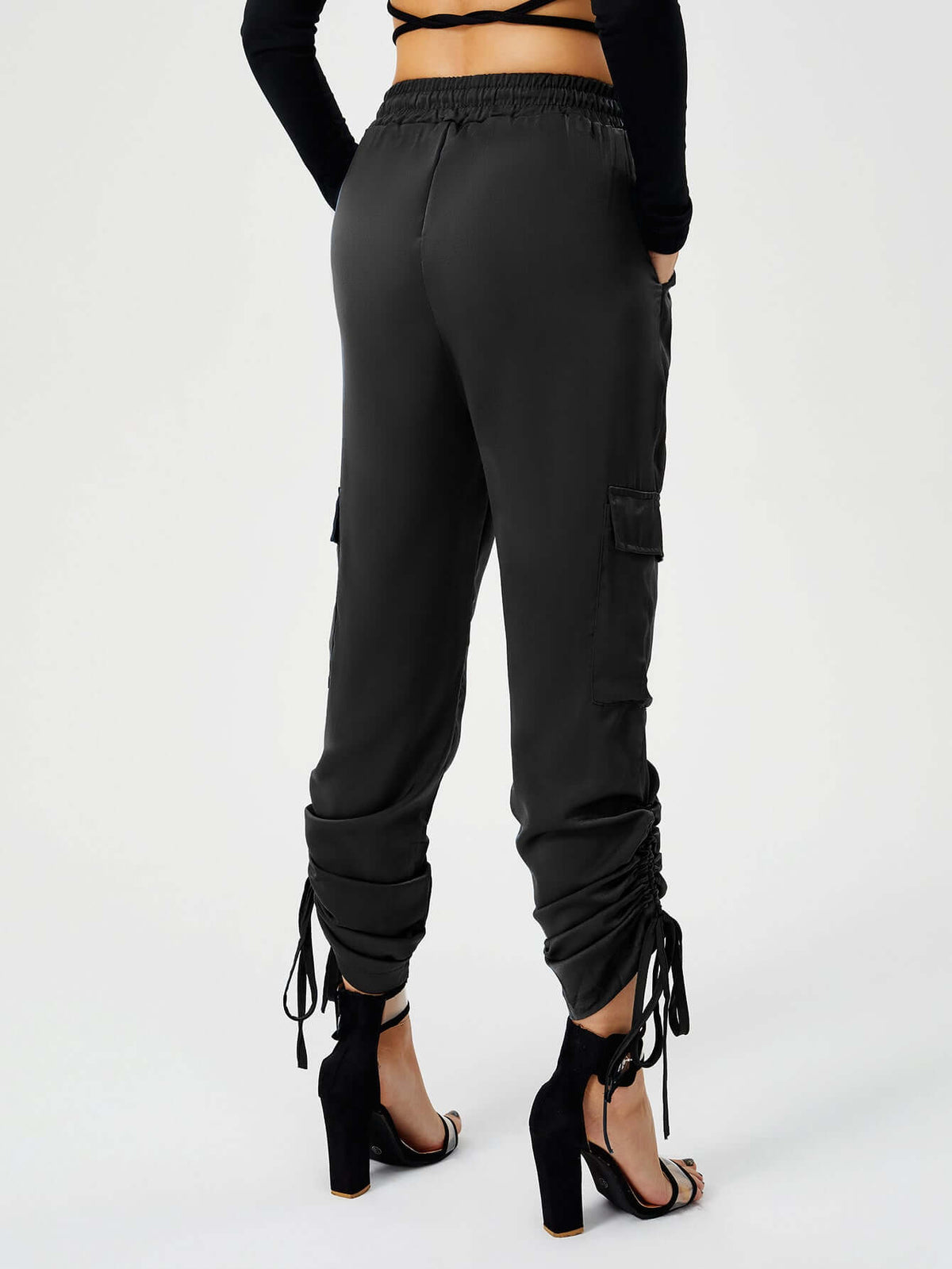 Satin Luxe Women's Jogger Pants – Silky Soft Comfort and Style | Phonax Services