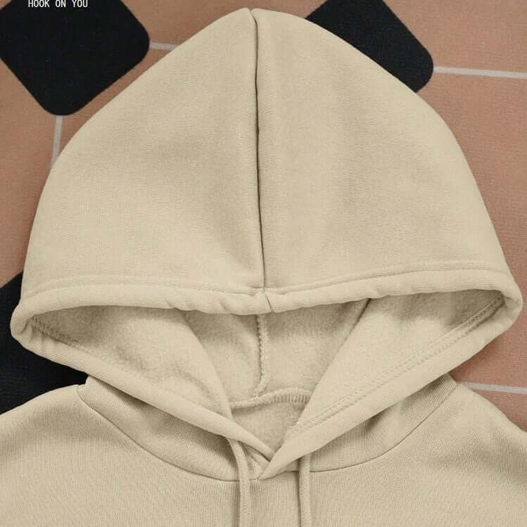Women’s Shark Slogan Hoodie – Casual Long Sleeve Pullover Sweatshirt | Khaki Graphic Top | Phonax Services