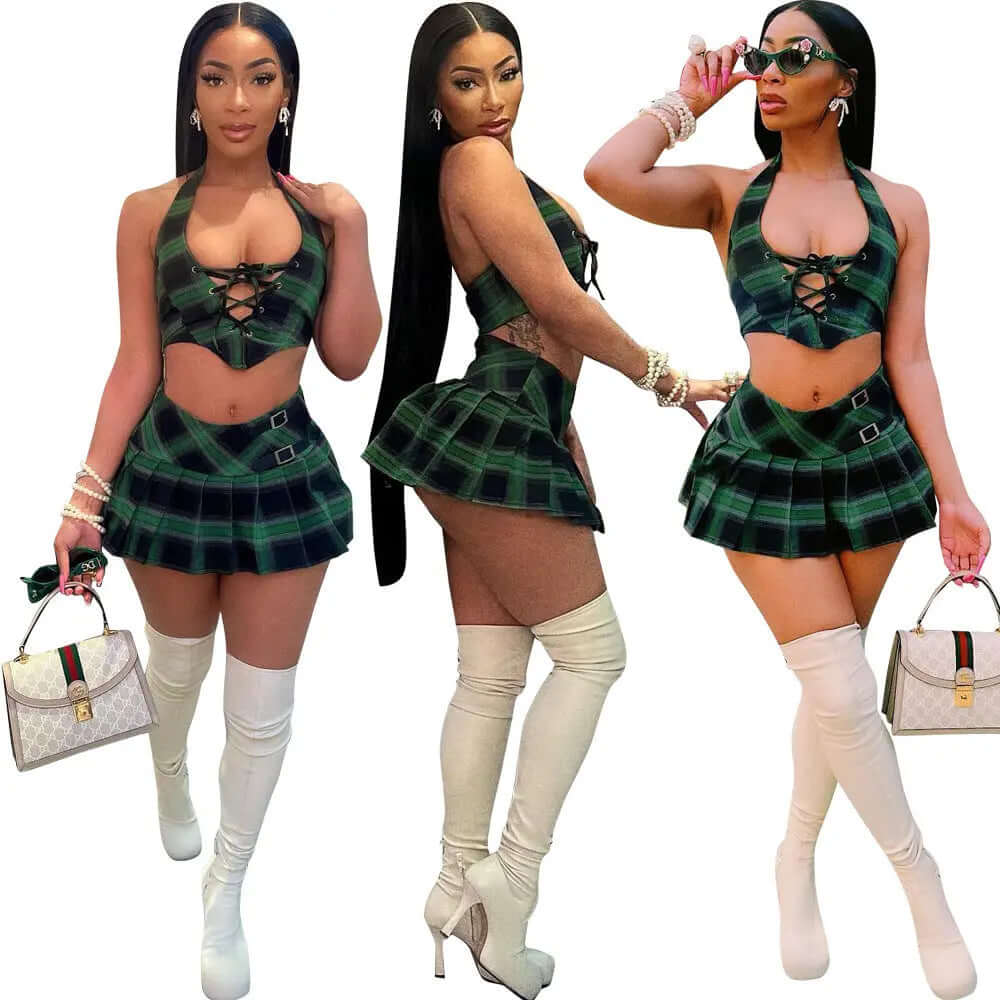YourBrand Women's Two-Piece Set – Stylish Sleeveless Design for Parties and Vacations | Phonax Services