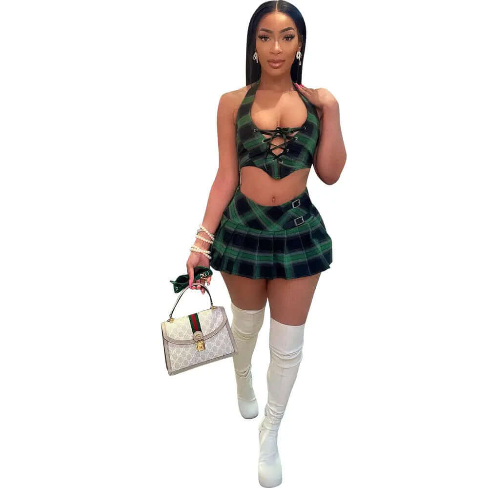 YourBrand Women's Two-Piece Set – Stylish Sleeveless Design for Parties and Vacations | Phonax Services