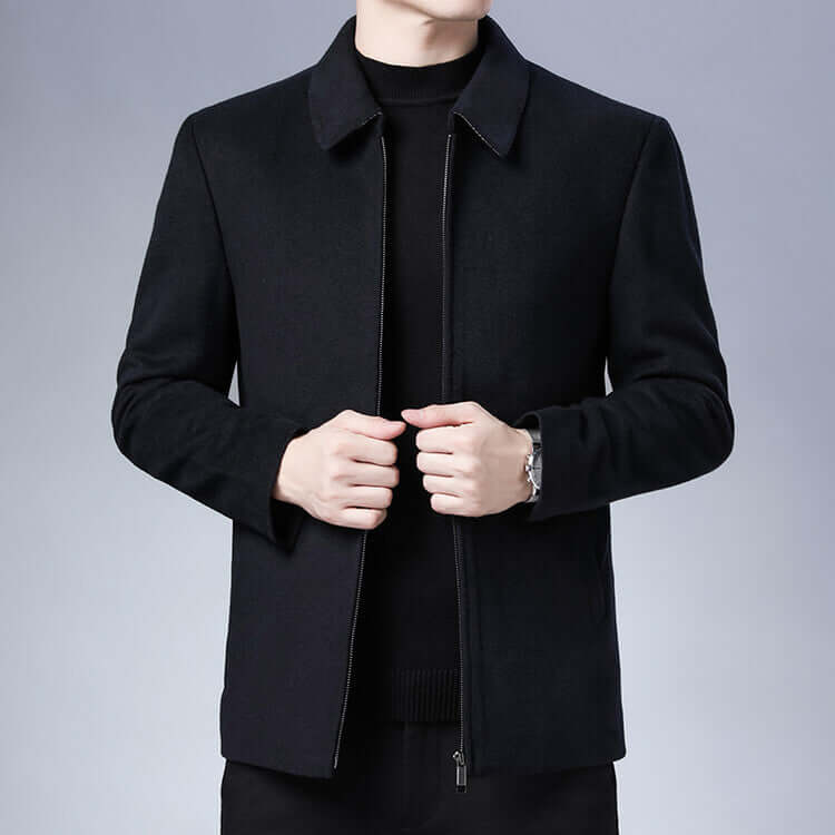 Wool Woolen Men's Lapel Jacket | Phonax Services
