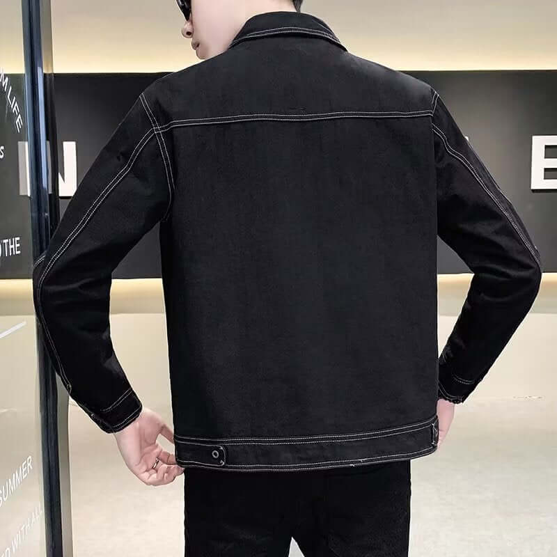 Workwear Loose Trendy Denim Men's Jacket | Phonax Services