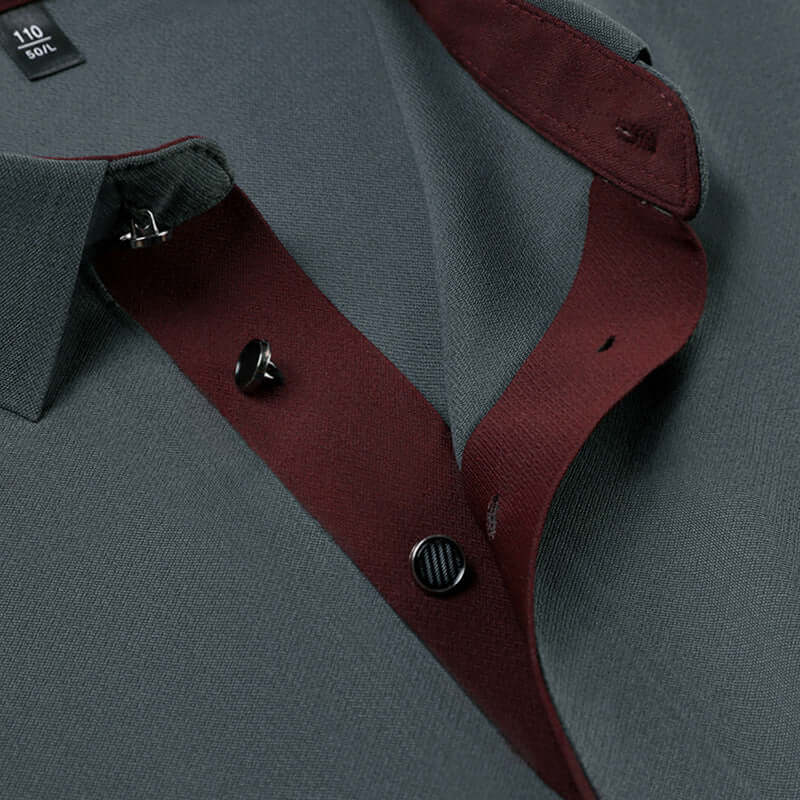 Men’s Long Sleeve Casual Polo Shirt – Straight Fit Pullover with Collar (M–4XL, Multiple Colors) | Phonax Services